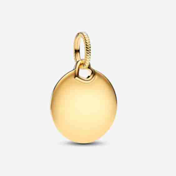 Engravable Round Tag Dangle Charm