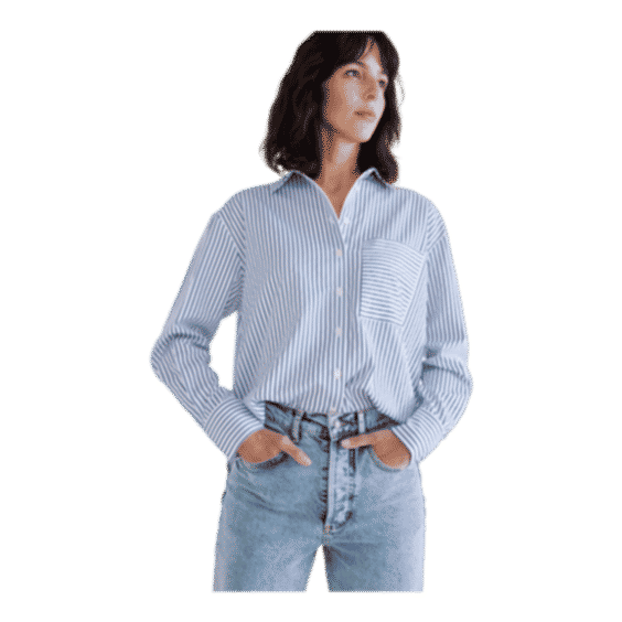 Top Of The Line Long Sleeve Poplin Top