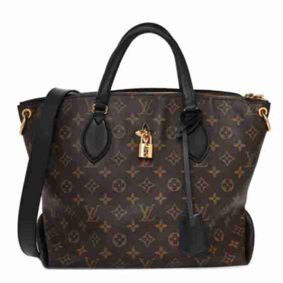 Monogram Flower Zipped Tote Bag