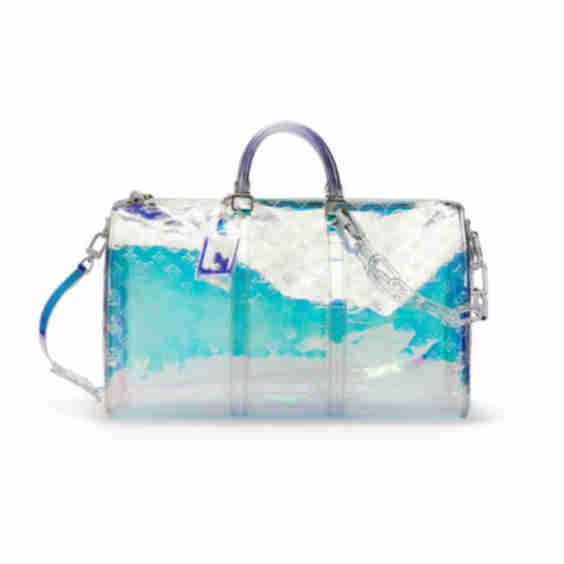 PVC Monogram Keepall Bandouliere 50 Iridescent Prism