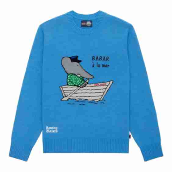 Men's Babar Cashmere Sweater Blue