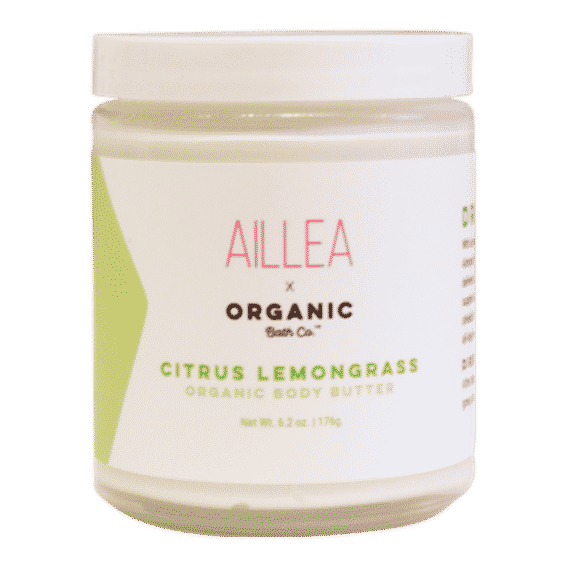 Aillea X Organic Bath Co. Citrus Lemongrass Organic Body Butter