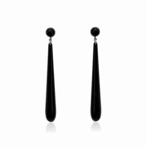 Drop Onyx Earrings