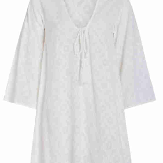 Siena Bell Sleeve Dress White