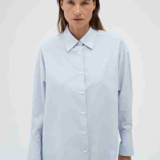 Boxy Long Sleeve Button Up Top