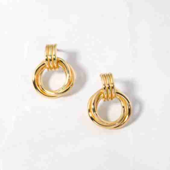 Knot Hoop Earrings