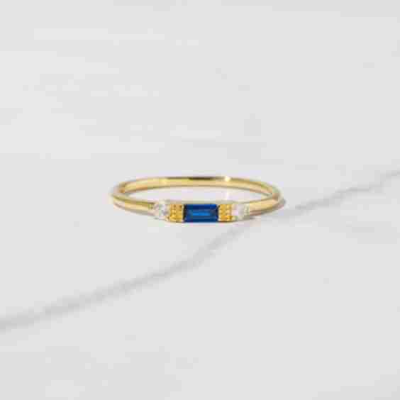 Sapphire Baguette Ring