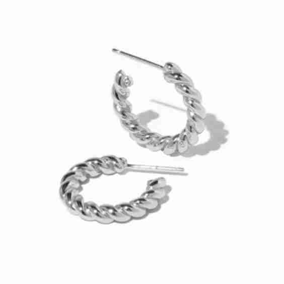 Twisted Hoop Earrings