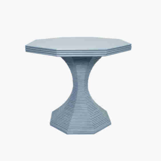 Cape Light Blue Accent Table