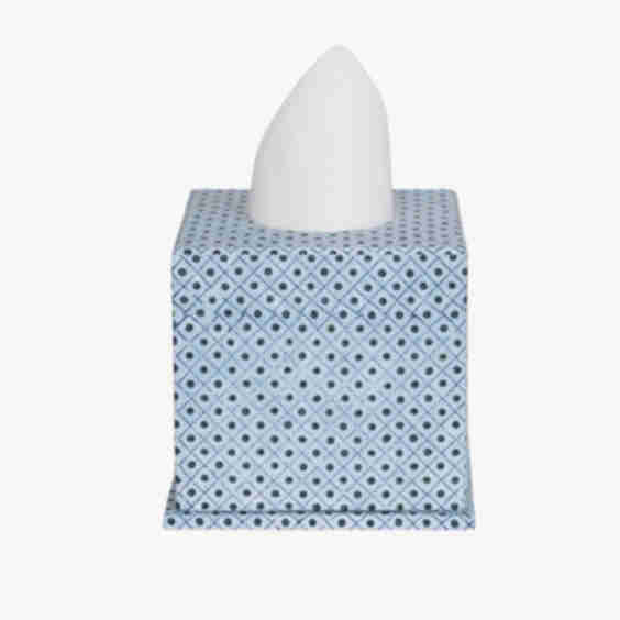 Blue Dot Tissue Box