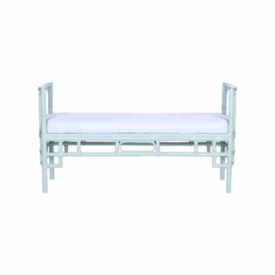 Seaside Rattan Bench