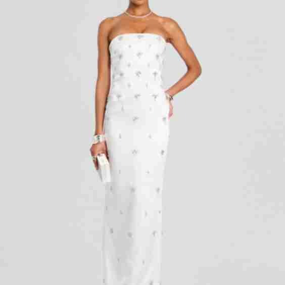 Elise Strapless Midi Dress