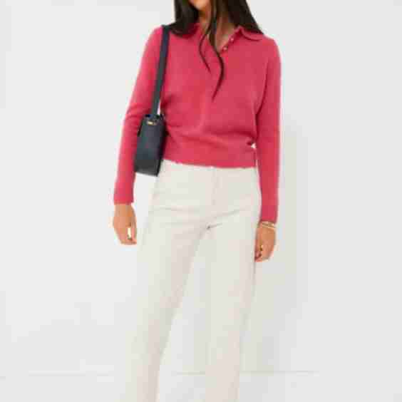 Alice Cashmere Polo Sweater