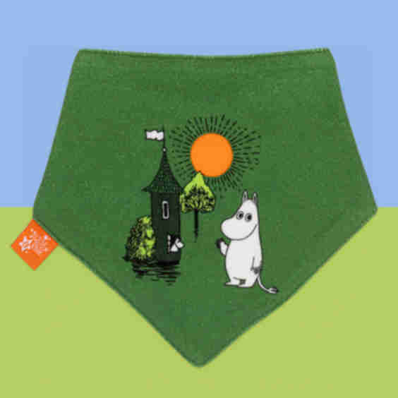 Moomin Organic Free To Explore Khaki Bib