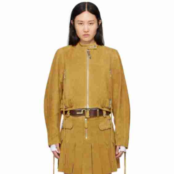 Yellow Uma Suede Jacket