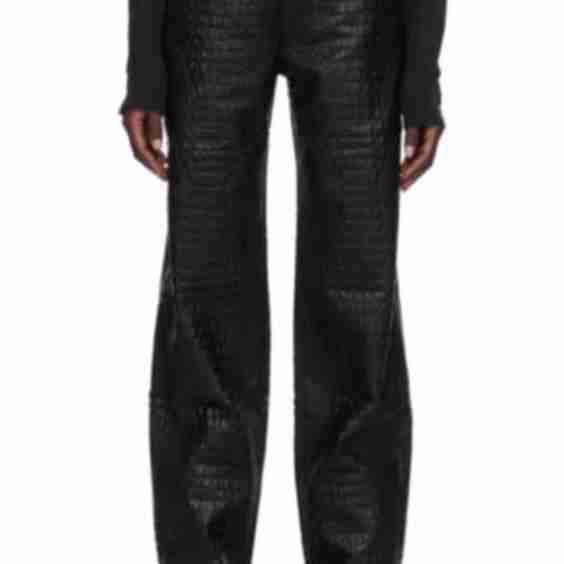 Benz Faux-Leather Jeans