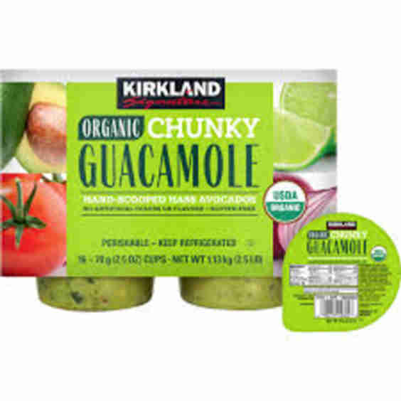 Organic Chunky Guacamole, 2.5 oz, 16 ct