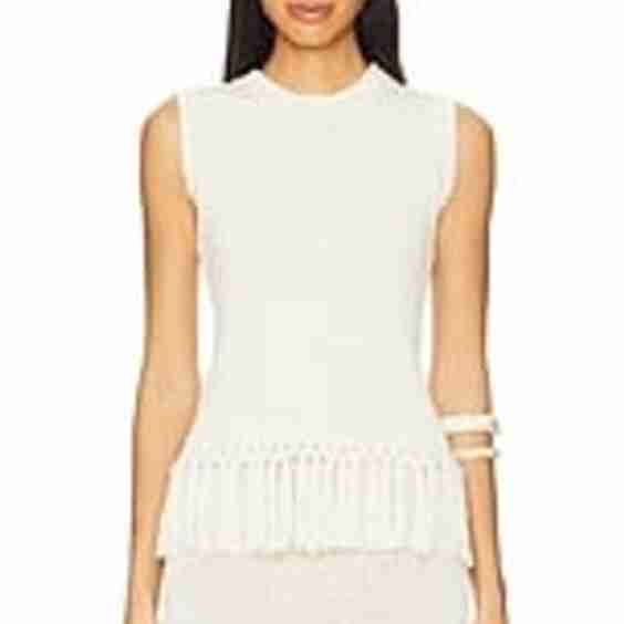 Lauryn Knit Fringe Top