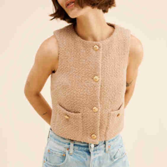 Felicia Tweed Vest