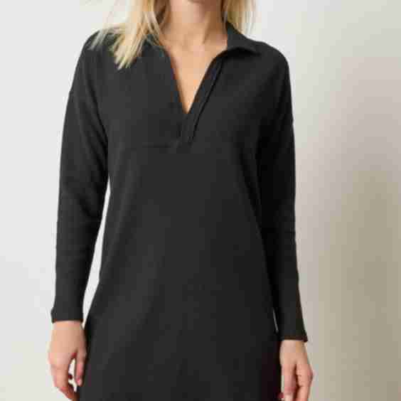 Split Neck Collared Dress