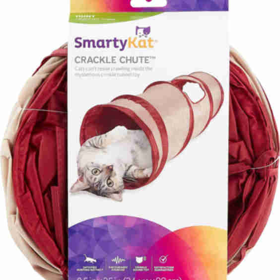 Crackle Chute Crinkle Activity Tunnel Cat Toy