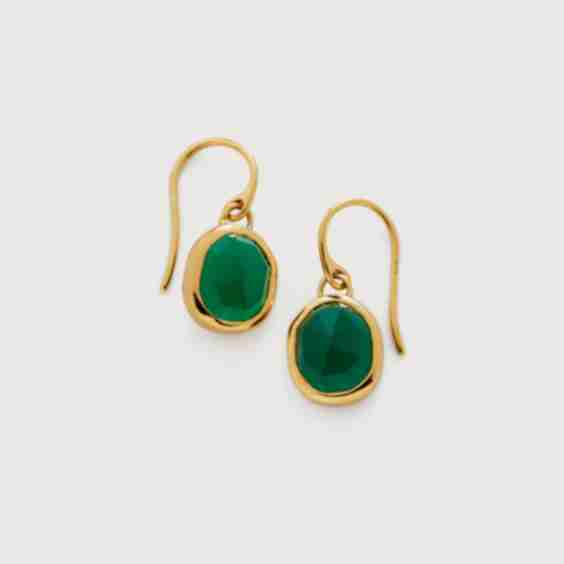 Siren Gemstone Wire Earrings