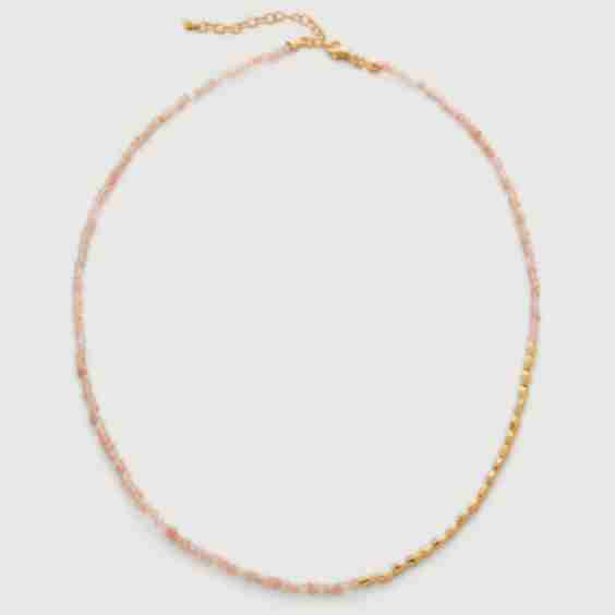 Mini Nugget Gemstone Beaded Necklace