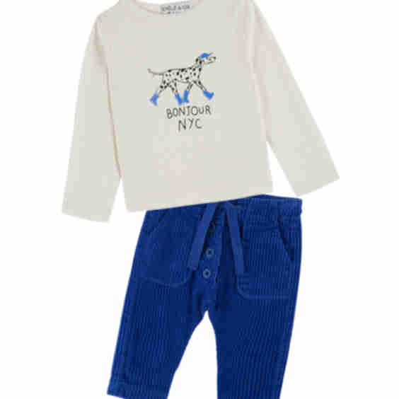 Bonjour NYC Corduroy Set