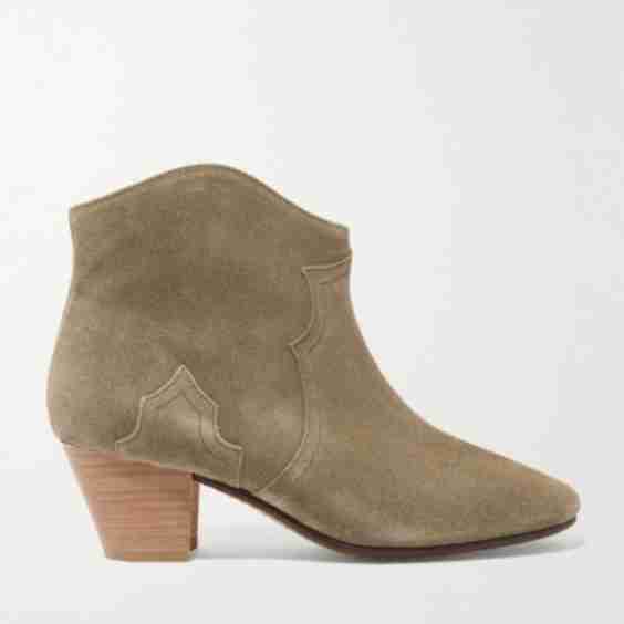 Beige Étoile The Dicker Suede Ankle Boots