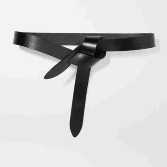 Black Lecce Leather Belt