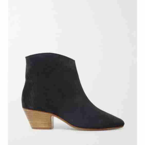 Black Dacken Suede Ankle Boots