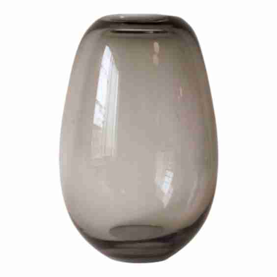 Smokey Large Glass Vase