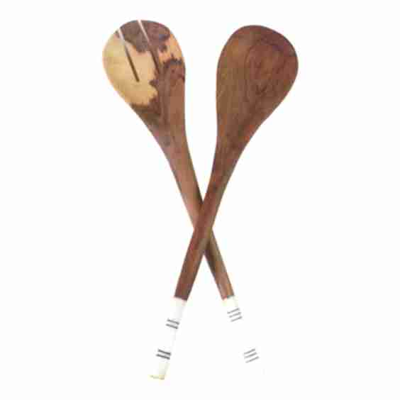 Olive Wood Salad Tongs (2pc Set)