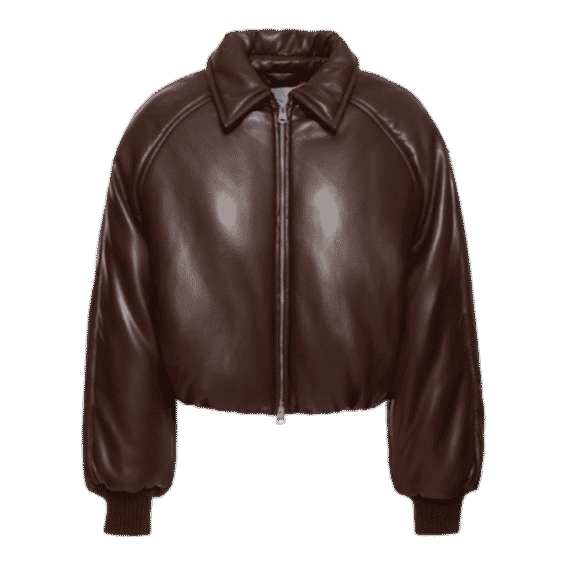 Shoreditch Ski Club X AGOLDE Tate Padded Vegan Leather Bomber