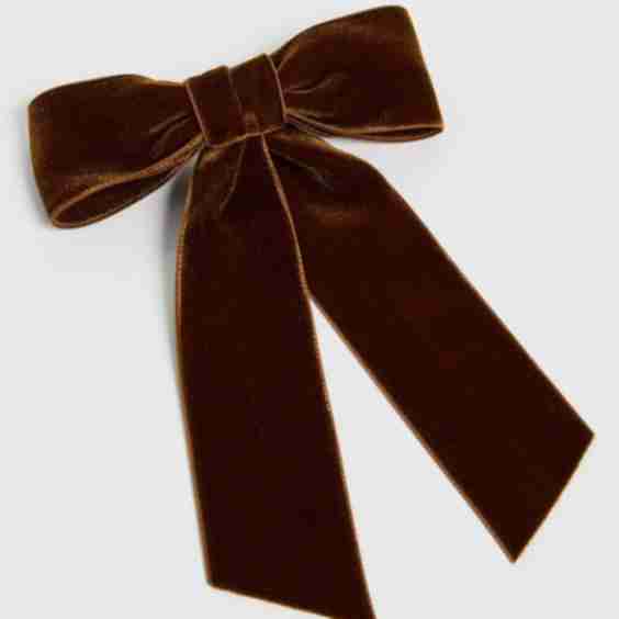 Velvet Bow Barrette