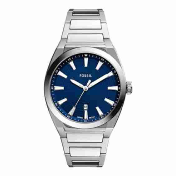 Everett Three-Hand Date Stainless Steel Watch