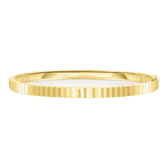 Fluted Gold Bangle