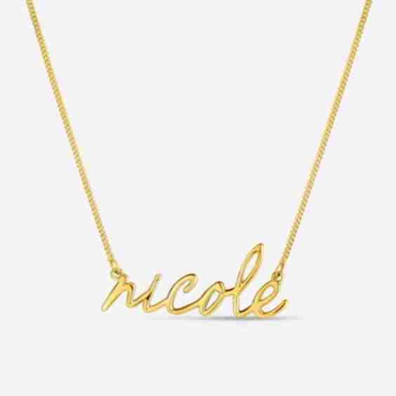 Personalized Script Name Necklace