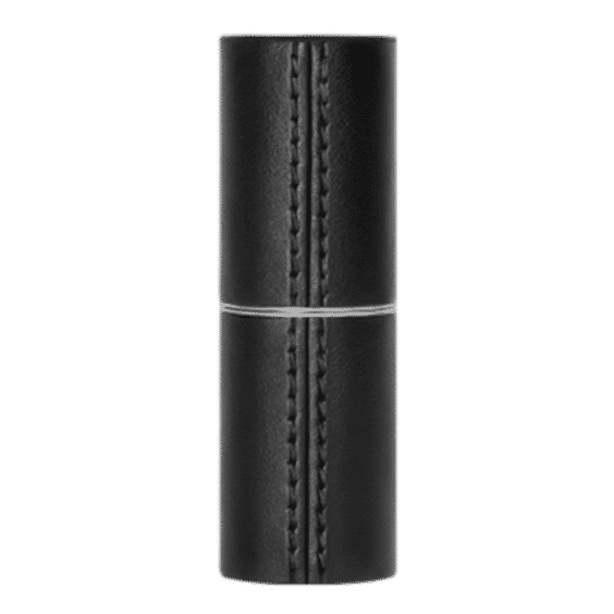Refillable Vegan Leather Lipstick Case - Black