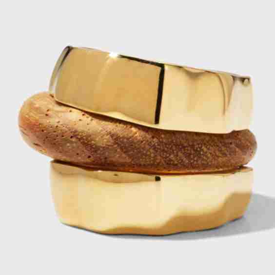 Fuliwa Teak Stacking Rings
