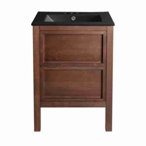 Nadar 24" Free Standing Single Basin Vanity Set with Cabinet and Ceramic Vanity Top