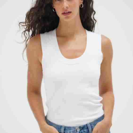 Double Layer Ribbed Scoop Tank