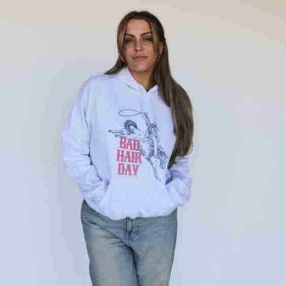 Western Bad Hair Day Hoodie
