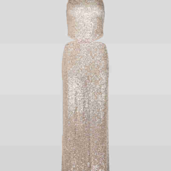 Cut Out Sequin Dress