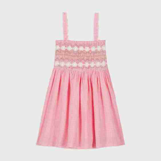 Pink Fragola Vichy Tessa Dress