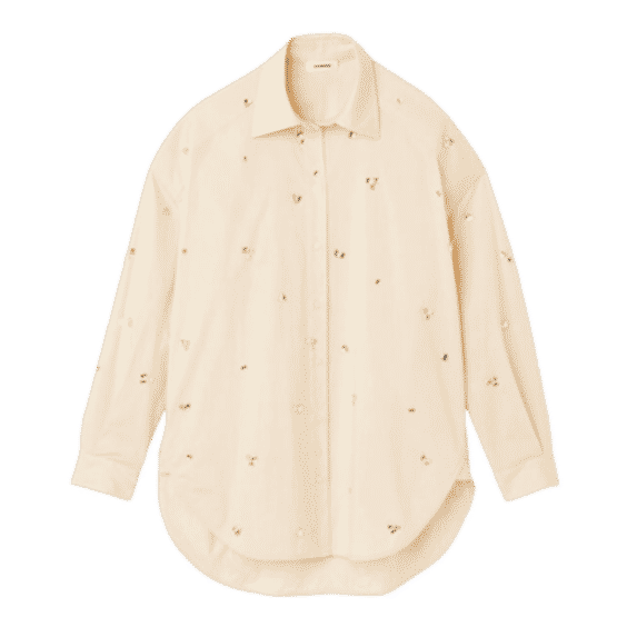 Hand-Embroidered Embellished Shirt