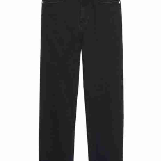 Jayn Straight-Cut Raw Edge Jeans