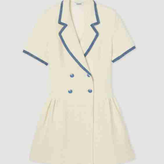 Short Sleeve Tweed Dress