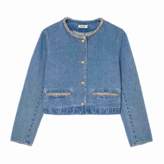 Rhinestone Denim Jacket