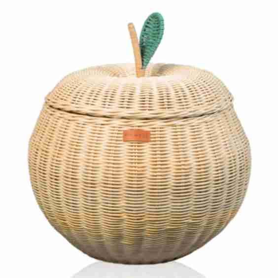 Apple Large Rattan Storage Basket